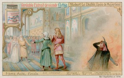 Svatba Roberta a princezny Isabelle, zatímco Bertram sestoupí do pekla od European School