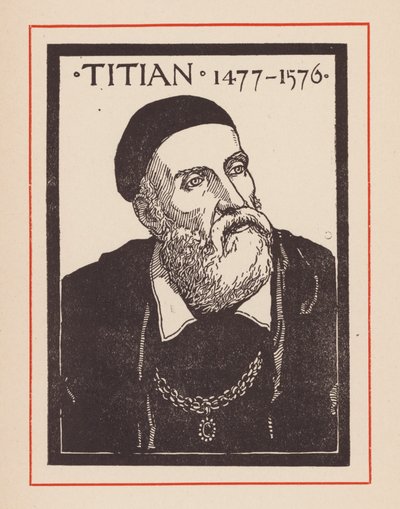 Tizian, italský renesanční malíř (litografie) od European School