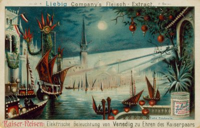 Benátky (chromolitho) od European School