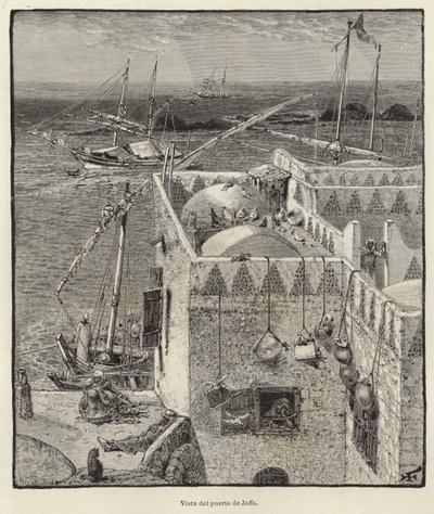 Pohled na přístav Jaffa od European School