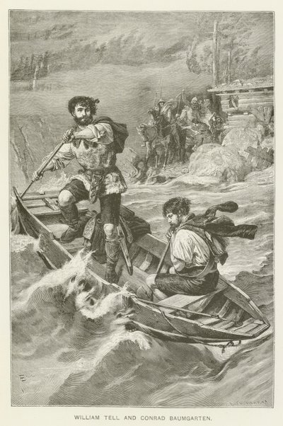 William Tell a Conrad Baumgarten (rytina) od European School