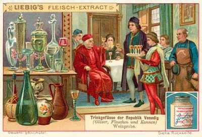 Ochutnávka vín v Benátské republice (chromolitho) od European School