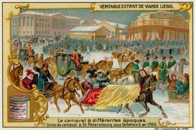 Zimní karneval v Petrohradě v roce 1765 od European School