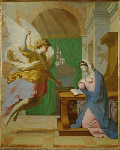 Zvěstování (malba na plátně) od Eustache Le Sueur