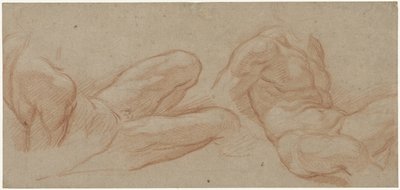 Dvě studie ležícího nahého muže od Eustache Lesueur
