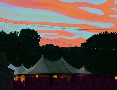 Bandshell prospect park (digitální umění) od Evan Sklar