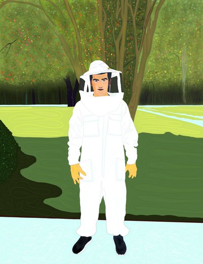 Bee Keeper, Severní Karolína (digitální umění) od Evan Sklar