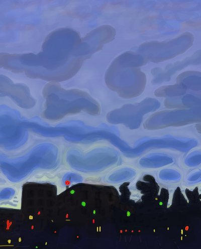 Grand Army Plaza, Brooklyn, 2016 (ručně kresleno na iPadu tužkou Apple) od Evan Sklar