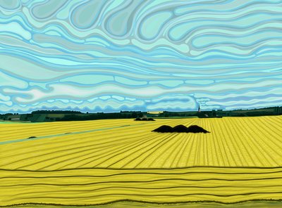 Předměstí Calais, Francie (digitální umění) od Evan Sklar