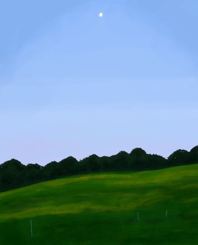 Vermont Field, Dawn (digitální umění) od Evan Sklar