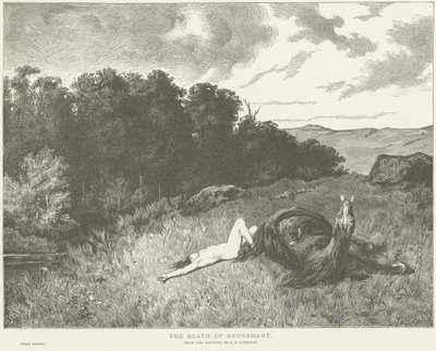 Smrt Brunehauta od Evariste Vital Luminais