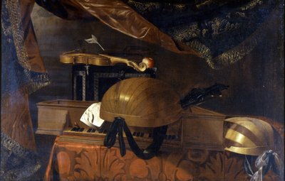 Hudební nástroje. Obraz Evaristo Baschenis (1617 - 1677). od Evaristo Baschenis