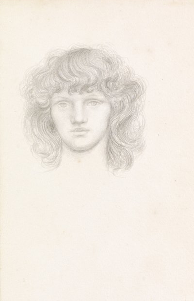 Hlava dívky od Evelyn De Morgan