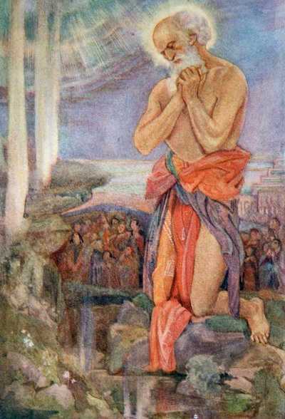 „Eliáš vítězí nad Baalovými kněžími“, 1916. od Evelyn Paul