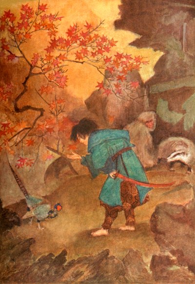 "Momotaro a bažant", 1912. od Evelyn Paul