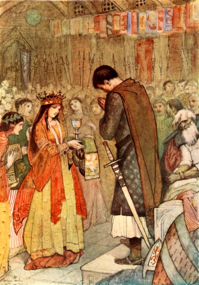 „Parzival se modlí za vedení“, 1919. od Evelyn Paul