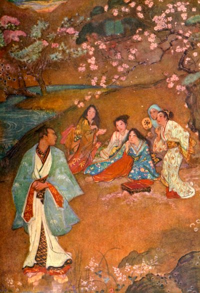 „Šindel a Yoshizawa u Fialové studny“, 1912. od Evelyn Paul