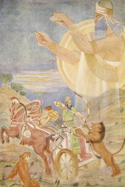 Tiglath-Pileser I v režii Niniba, ilustrace z 