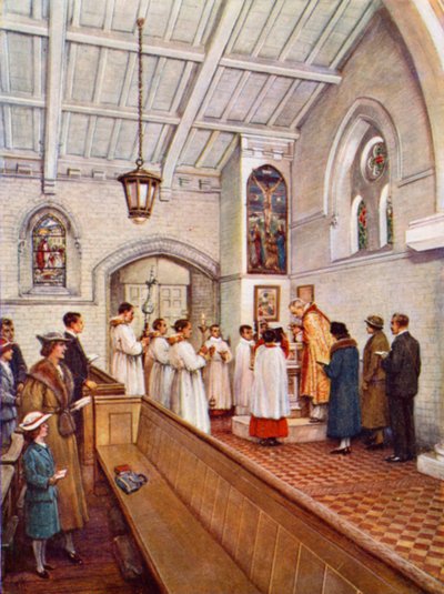 „Křtít všechny národy“ (barva litho) od Evelyn Stuart Hardy