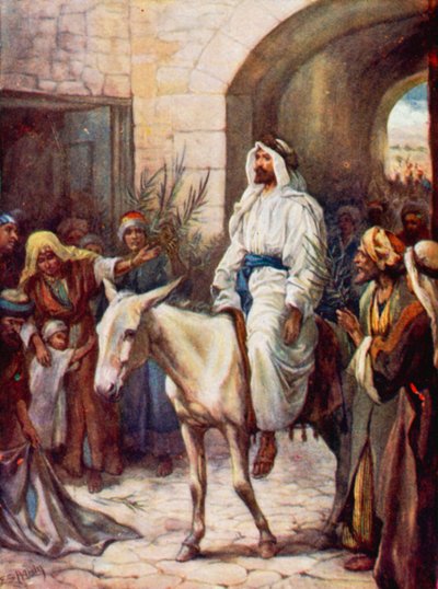 Vjezd do Jeruzaléma (color litho) od Evelyn Stuart Hardy