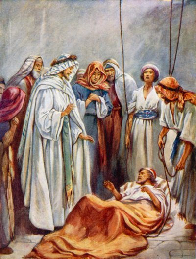 The Sick of Parsy (barevné lito) od Evelyn Stuart Hardy