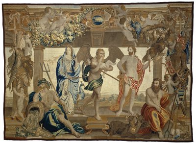 Čtyři živly a čas Měsíce, roční období, živly, den a noc (název série) od Everaert Leyniers