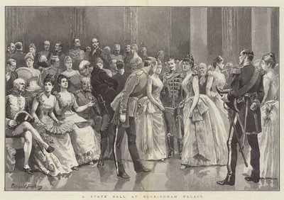 Státní ples v Buckinghamském paláci od Everard Hopkins