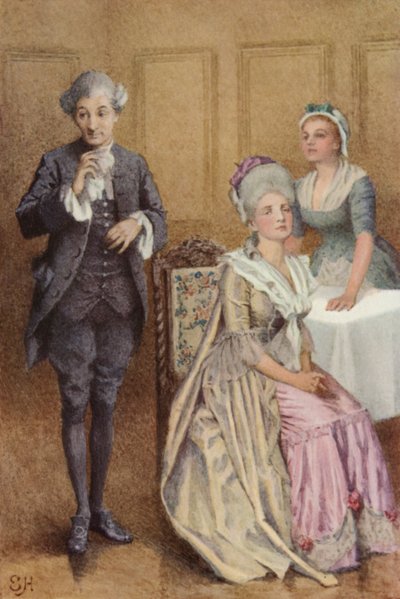 Ilustrace k Sentimentální cestě, Laurence Sterne od Everard Hopkins