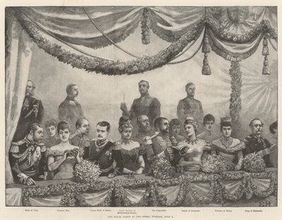 Královská párty v Opeře, úterý 4. července od Everard Hopkins