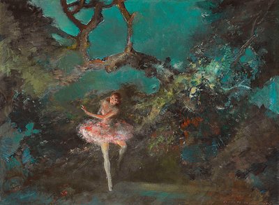 Baletka na jevišti od Everett Shinn