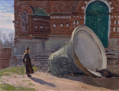 Zřícenina kostelních zvonů, 1924 od Evgeni Ivanovich Stolitsa
