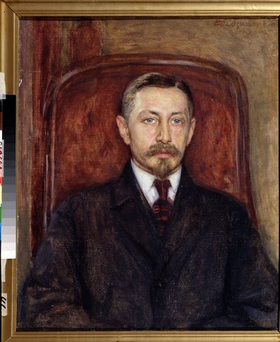 ""Portrét spisovatele Ivana A. Bunina (1870-1953)"" Malba Evgeni Iosifoviče Bukovetského (1866-1948) Státní muzeum umění 1919, Oděsa od Evgeniy Iosipovich Bukovetsky