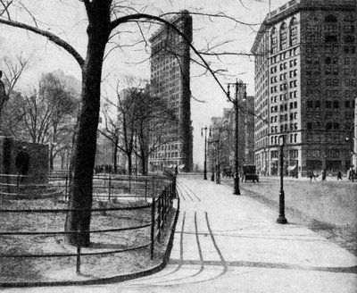 Flatiron Building a Madison Square, New York City, USA, c1930 od Ewing Galloway
