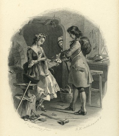 Barnaby Rudge: Dolly Varden a Joe Willet od F.O.C. and McRae, C. John Darley