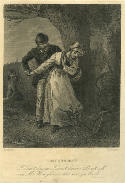 Náš vzájemný přítel, láska a povinnost: Eugene Wrayburn a Lizzie Hexam od F.O.C. and McRae, C. John Darley
