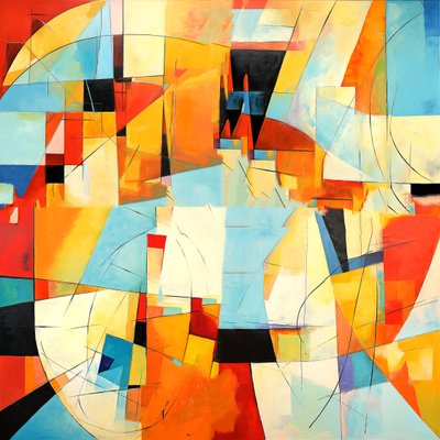 Barnett newman style, abstraktní expresionismus, nástěnný Art print od F. Abderrahim