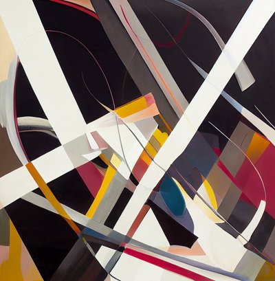 Současná abstraktní surrealistická malba, nástěnné umělecké výtisky od F. Abderrahim