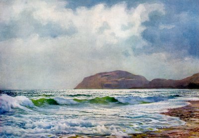 Bouřlivý den poblíž Llandudno, Wales, 1924-1926 od F. C. Varley