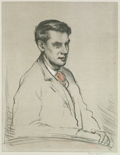 Portrét Alfreda Orage (tužka a akvarel na papíře) od F. Ernest Jackson