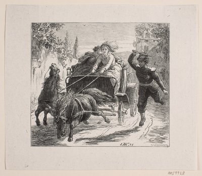 Ilustrace pro Bjørnstjerne Bjørnson "Sketa z Itálie" od F. Hendriksen