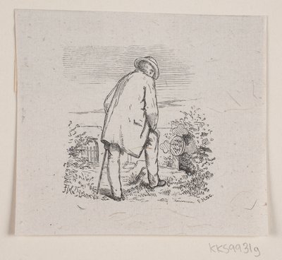 Ilustrace k "Poslední hodiny", báseň H. J. Greensteena od F. Hendriksen