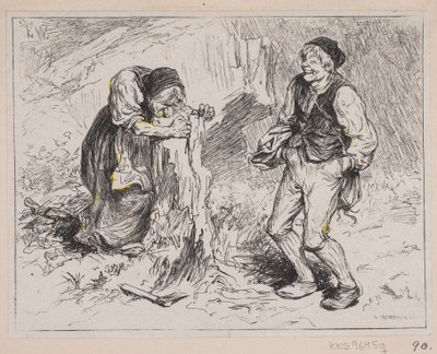 Ilustrace k "Zajíci pastýřského krále" od F. Hendriksen