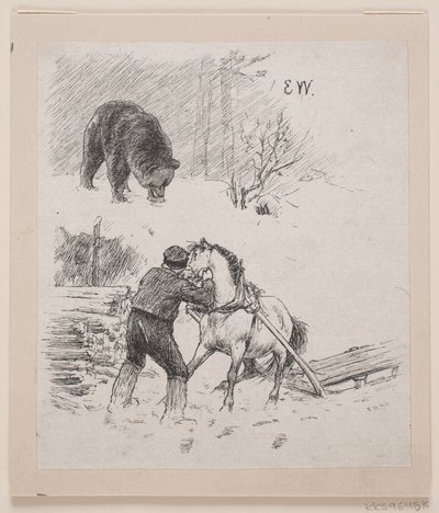 Ilustrace „Výborně a rychle zaplaceno“ od F. Hendriksen