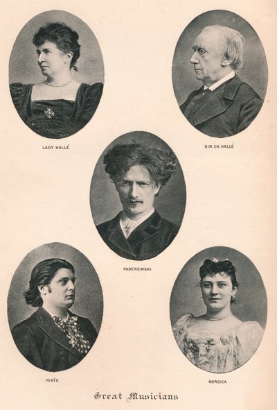 Velcí hudebníci - Deska X., c1880, 1895 od F. Jenkins Heliog