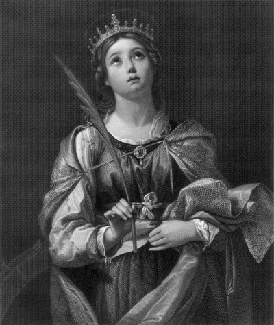 Svatá Kateřina, 19. století. od F Knolle