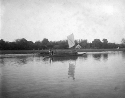 Hooghly River, Alipore, Indie, 1905-1906 od F. L. Peters