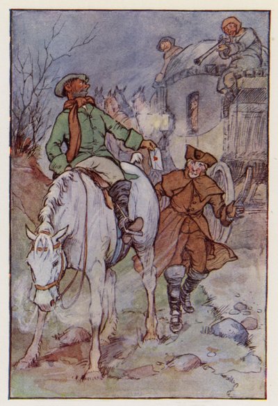 Ilustrace k Příběhu dvou měst od Charlese Dickense (barevná litografie) od F. M. B. Blaikie
