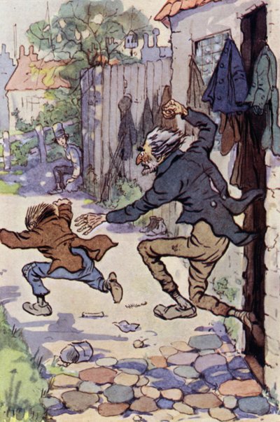 Ilustrace pro Davida Copperfielda (barevné lito) od F. M. B. Blaikie