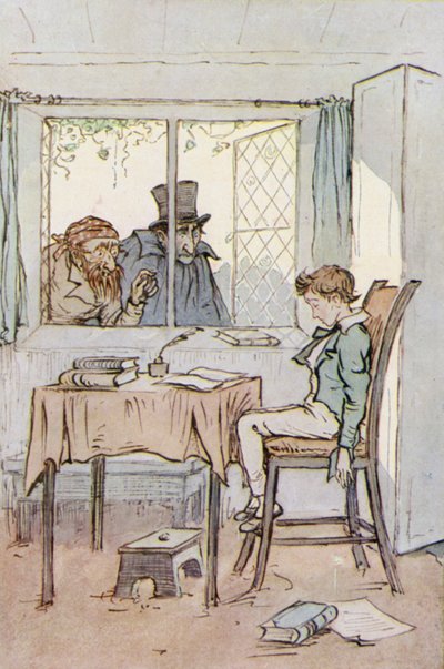 Ilustrace pro Oliver Twist (barevné lito) od F. M. B. Blaikie