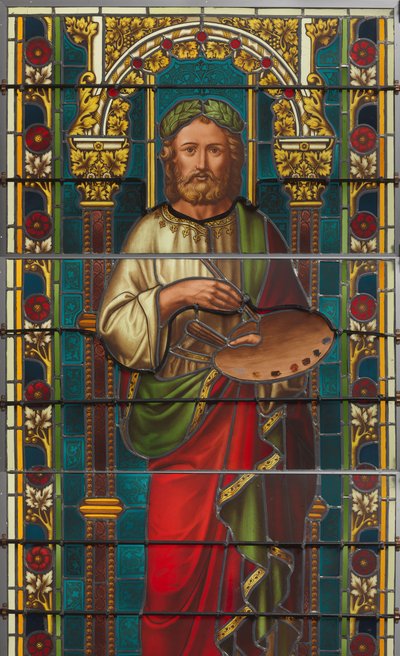 Okno s výstavou Apelles od F. Nicolas